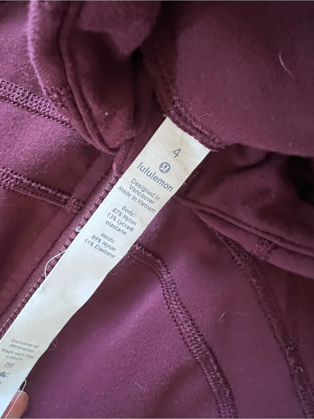 lululemon athletica Plum Full-Zip Bomber Jacket - Picture 2 of 2